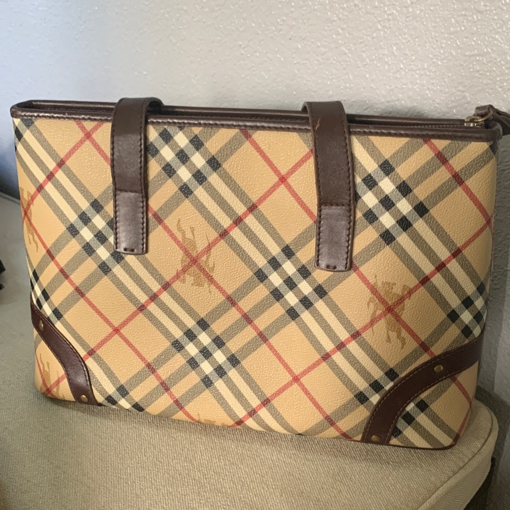 Vintage Burberry Shoulder Bag Nova Check with EKD print - Picture 2 of 16
